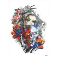 Waterproof Japanese Geisha temporary tattoo sticker, half arm body art design body sticker - HB-408