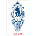 Adesivo per tatuaggio temporaneo alle erbe impermeabile succo scorpione aquila finto - GZ-209 / 11x18cm