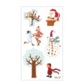 Waterproof Christmas temporary tattoo sticker set for kids cartoon cute festive holiday body art - SS-17