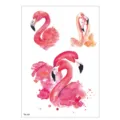 Waterproof children cartoon flamingo temporary tattoo sticker sheets for lovely kids. - TH-119 / 148*210MM