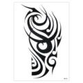 Waterproof temporary tribal arm tattoo sticker body art design model HB-521 style - HB-521 / 148*210MM