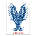 Herbal juice tattoo sticker long lasting waterproof non reflective cool owl art design - GZX-92