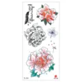 Wasserdichte bunte Blumen temporäre Tattoo Aufkleber Körperkunst DIY Design Aufkleber - TL-218 / 90*190mm
