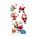 Christmas temporary tattoo waterproof sticker set for kids, cute cartoon Santa Claus design. - SS-16