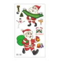 Christmas temporary tattoos for kids waterproof cute cartoon holiday sticker sheet set - SS-34