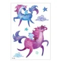 Waterproof temporary unicorn tattoo stickers for kids, cute cartoon body art sheet design. - TH-126 / 148*210MM