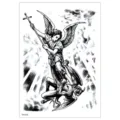Waterproof temporary tattoo sticker featuring archangel Michael design for men and women. - TH-573