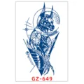 Autocollant de tatouage temporaire étanche au jus de plante au design de totem géométrique. - GZ-649