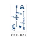 Waterproof semi-permanent herbal juice tattoo sticker for cute finger decor design. - CBX-022