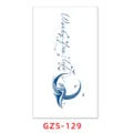 Semi-permanent juice tattoo sticker waterproof lettering constellation body art design. - GZS-129