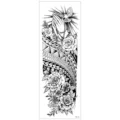 Autocollant de tatouage temporaire imperméable pour bras entier avec mains en prière et roses. - TQB-310 / 170*480mm