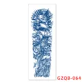 Herbal temporary arm tattoo sticker waterproof long-lasting fake tattoo sleeve compass ship design - GZQB-64