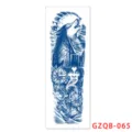 Herbal Full Arm Temporary Tattoo Sticker Blue Wolf Forest Design SKU Variant Item - GZQB-65