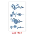 Adesivo per tatuaggio temporaneo al succo botanico, design floreale fresco, impermeabile durevole. - GZS-093