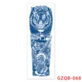 Herbal full arm temporary tattoo sticker waterproof long lasting blue tiger rose design. - GZQB-68