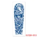 Herbal temporary arm tattoo sticker waterproof long lasting body art flower sleeve design - GZQB-53