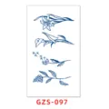 Autoadesivo Tatuaggio Temporaneo Succo Erbe Impermeabile Lunga Durata Design Floreale GZS-097 - GZS-097