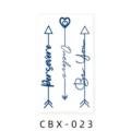 Semi-permanent herbal tattoo sticker waterproof long-lasting cute arrow design for women men - CBX-023