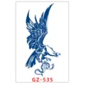 Adesivo per tatuaggio temporaneo impermeabile al succo vegetale con motivo aquila serpente. - GZ-535