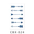 Herbal temporary tattoo sticker waterproof semi-permanent cute arrow design body art decors - CBX-024