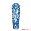 Herbal semi-permanent full arm tattoo sticker, blue cathedral angel design, waterproof art variant - GZQB-58