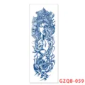 Herbal full arm temporary tattoo sticker waterproof long-lasting deity lotus design sheet for men - GZQB-59