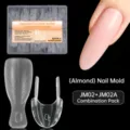Almond Sandwich Nail Molds Set 120pcs Quick Extension Dual Form Manicure DIY Tools - Almond Style 02
