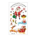 Christmas temporary tattoo sticker set for kids, waterproof cartoon holiday body art. - SS-35