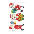 Christmas temporary tattoo sticker set cartoon Santa Claus waterproof body art design - SS-33