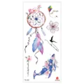 Aquarell Traumfänger Wal Tattoo Sticker Wasserdicht Temporäre Körperkunst Blatt - TL-227 / 90*190mm