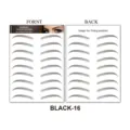 Autocollant Tatouage Sourcils Étanche 6D Noir 16, Faux Sourcils Naturels Maquillage Quotidien - BLACK-16