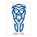 Herbal juice tattoo sticker, blue tribal totem design, waterproof and long-lasting. - GZX-102
