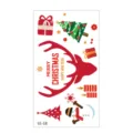 Christmas temporary tattoo sticker set variant, cute cartoon holiday waterproof body art design. - SS-18