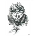 Waterproof temporary black tattoo sticker featuring Sun Wukong monkey king design. - HB-698 / 148*210MM