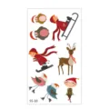 Christmas waterproof temporary tattoo stickers set for kids cute cartoon holiday designs - SS-10