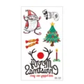 Christmas temporary tattoo sticker set for kids, waterproof holiday cute body art designs. - SS-13