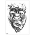 Waterproof temporary tattoo sticker skull demon design body art cross-border hot sale - TH-690