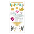 Metallic temporary tattoo sticker gold silver waterproof body art boho flash tattoos sheet - Pattern M-T29