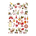 Pegatinas de tatuaje temporal de Navidad niños dibujos animados impermeable fiesta cara hoja - Estilo SD-04