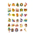 Waterproof Christmas temporary tattoo stickers cute cartoon face stickers for kids holiday party - SD-06 Style