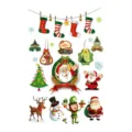 Christmas temporary tattoos cute Santa snowman elk stickers for kids holiday party decor - SD-07 Style
