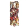 Pegatina de tatuaje temporal impermeable con diseño de Rey Mono y dragón para arte corporal. - QB-36