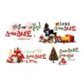 Christmas temporary tattoo stickers, waterproof face stickers for kids holiday party decor. - SD-08 Style