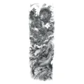 Adesivo per tatuaggio temporaneo drago impermeabile, grande arte corporea braccio petto. - TQB-17