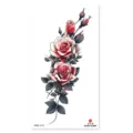 Red rose temporary tattoo sticker floral body art waterproof tattoo for arm leg chest - XQB-1318