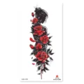 Red rose women tattoo sticker temporary body art arm leg chest waterproof transfer decal - XQB-1320