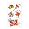 Conjunto de pegatinas de tatuaje temporal impermeable de Navidad con lindos diseños. - SS-04