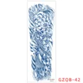 Herbal temporary tattoo sticker waterproof full arm long lasting koi fish flower sleeve art - GZQB-42