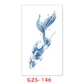 Waterproof semi-permanent juice temporary tattoo sticker featuring a gorgeous mermaid tail design for wrist. - GZS-146