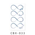Herbal semi-permanent tattoo sticker infinity symbol butterfly bird waterproof temporary tattoo - CBX-033